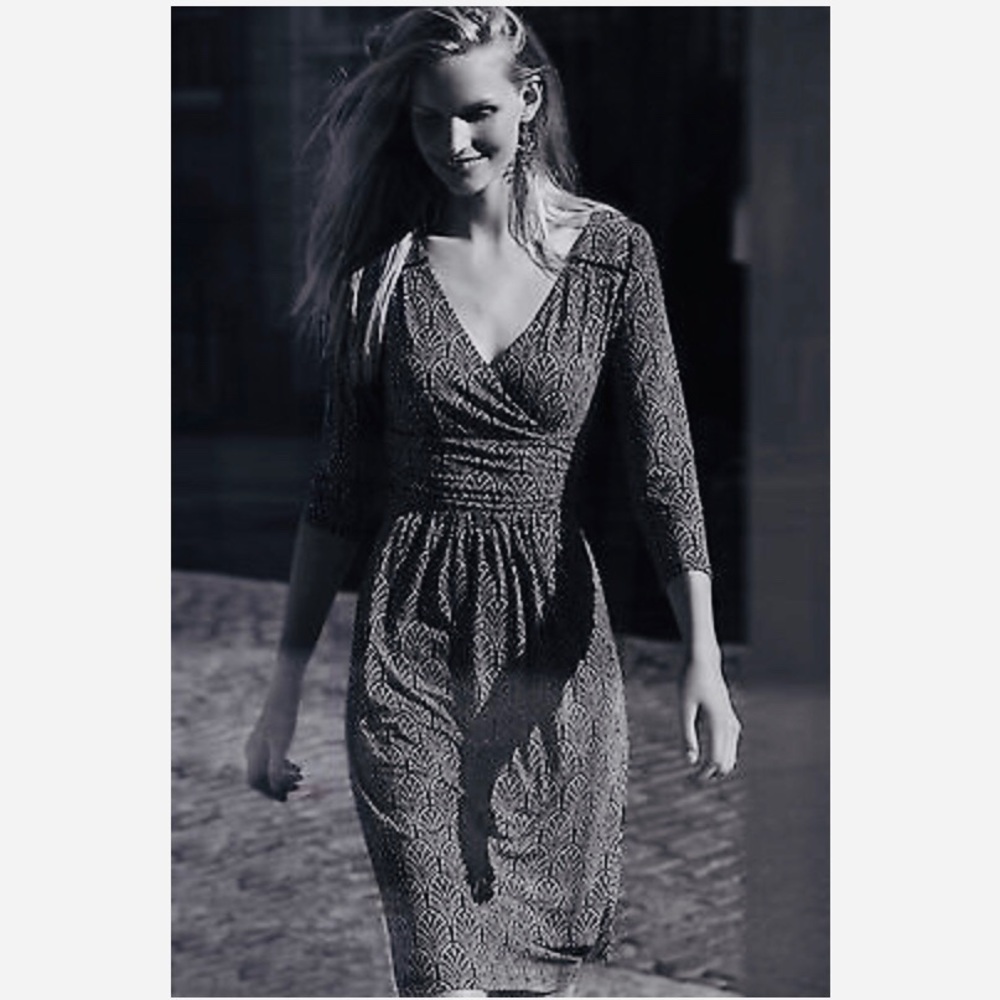 Anthropologie Black Midi Dress